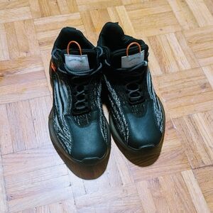 Men's Black and Orange Athletic Shoes